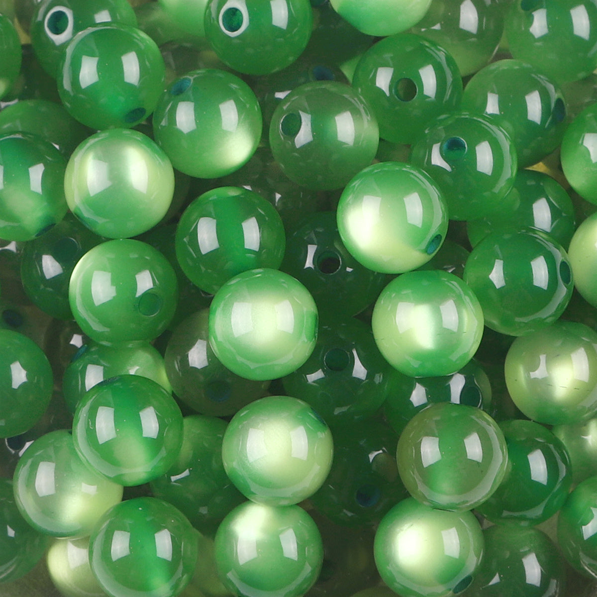 Resin Cat Eye Beads 100pcs Pack