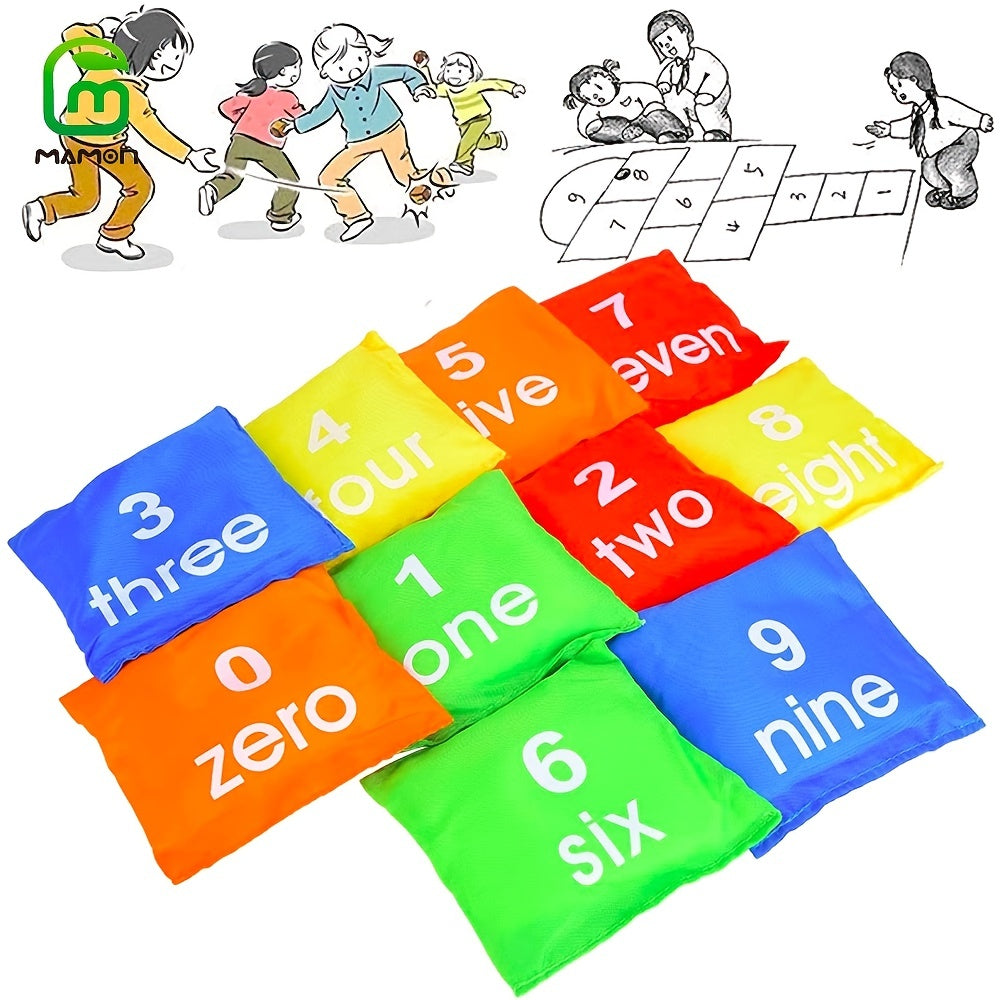 10pcs Small Bean Bags Kids Sandbag Tossing Game For Toddler Preschool Classroom