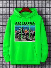 'Arizona' Print Hoodie Men's Casual Pullover Hooded Sweatshirt