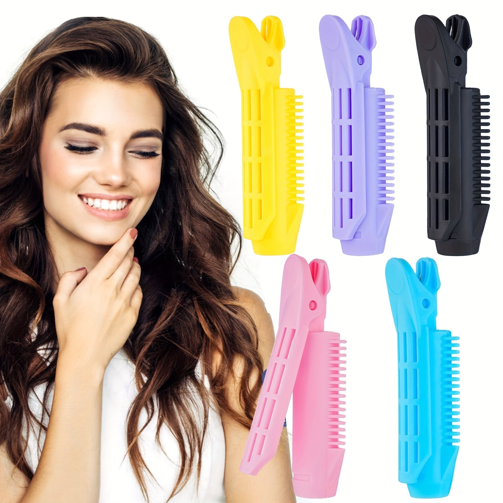 2pcs Fluffy Hair Clip Curly Hair Styling Clip Hair Pins Hair Accessories