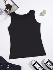 Solid Slim Tank Top Summer Sleeveless Top Women