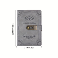 Retro Password Diary With Lock & Thick Journal Book