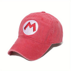 L Embroidery Baseball Cap Solid Washed Dad Hats