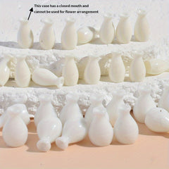 30pcs Miniature Bottles Resin Material Closed Mouth Small Bottles