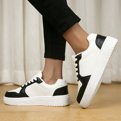 Heighten Skate Shoes Faux Leather Non Slip Sneakers