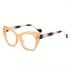 Butterfly Light Blocking Glasses Jelly Lens Anti Eye Strain For Women Men