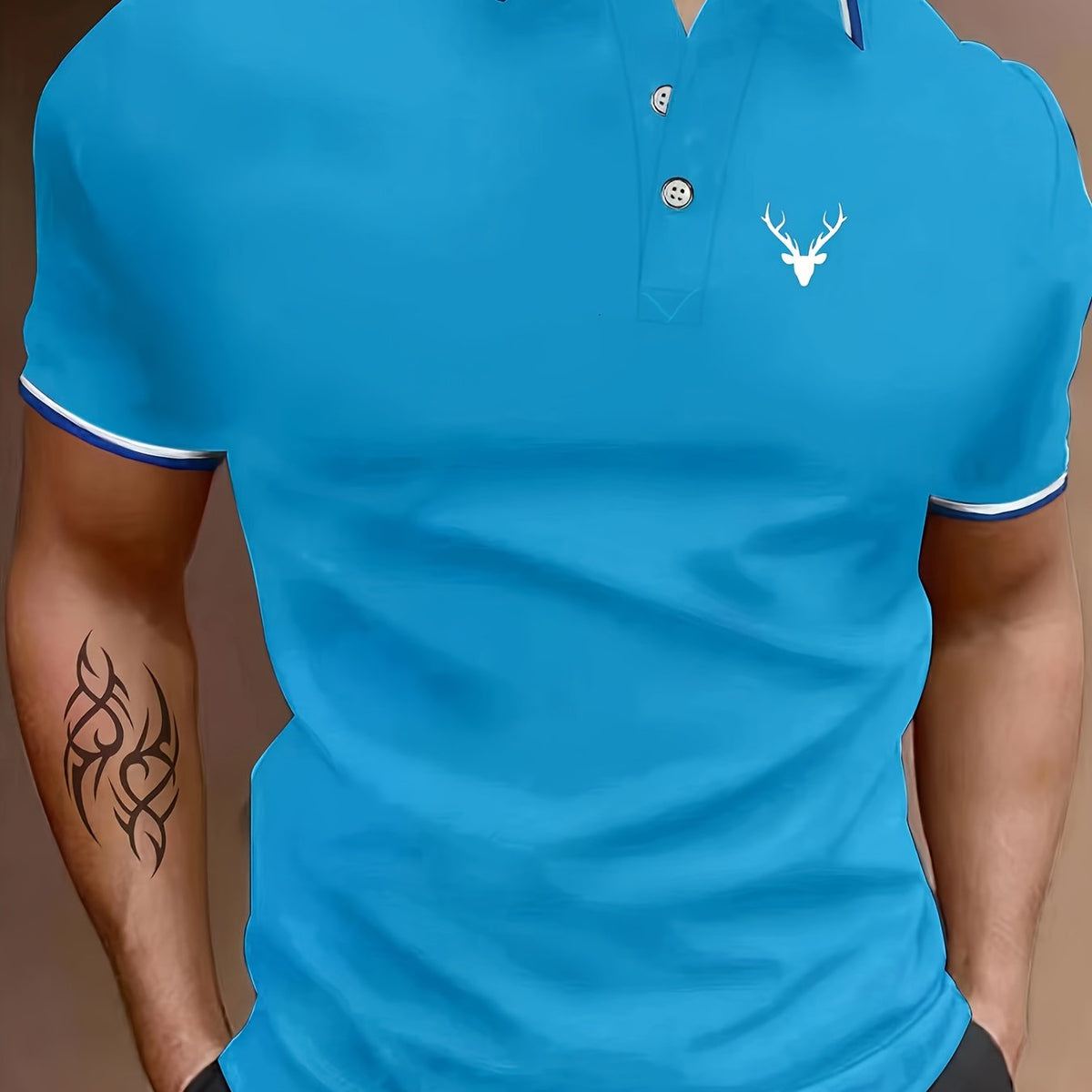 Men's Golf Shirt Print Breathable Top