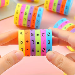 5 in 1 Rotating Arithmetic Learning Tool with Colorful Number Line