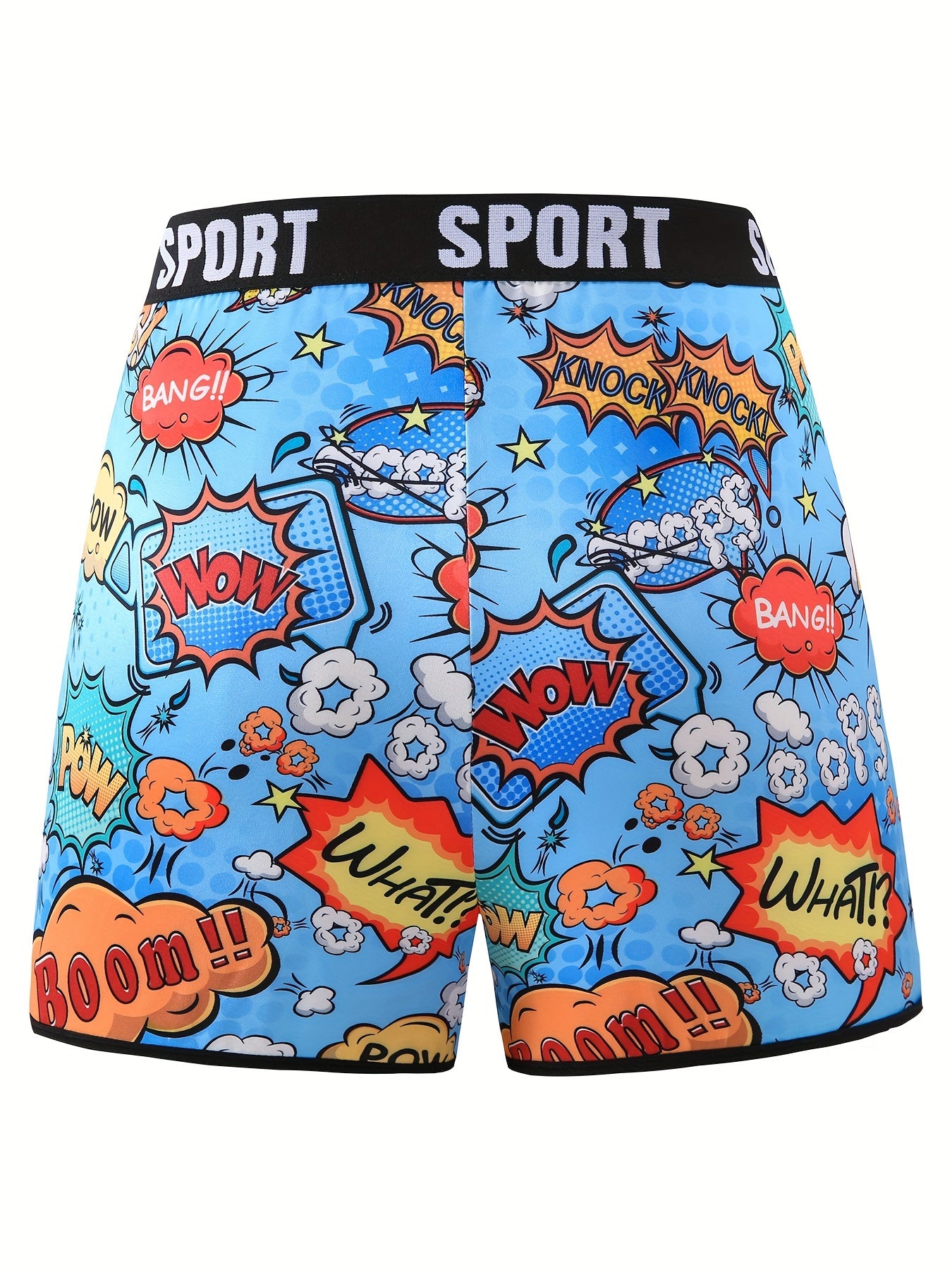  Pop Art Print Y2K Shorts for Women