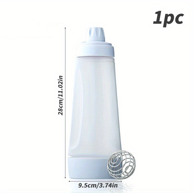 Plastic Hand Batter Dispenser Mixing Bottle Baking Utensil