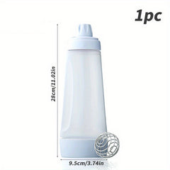 Plastic Hand Batter Dispenser Mixing Bottle Baking Utensil