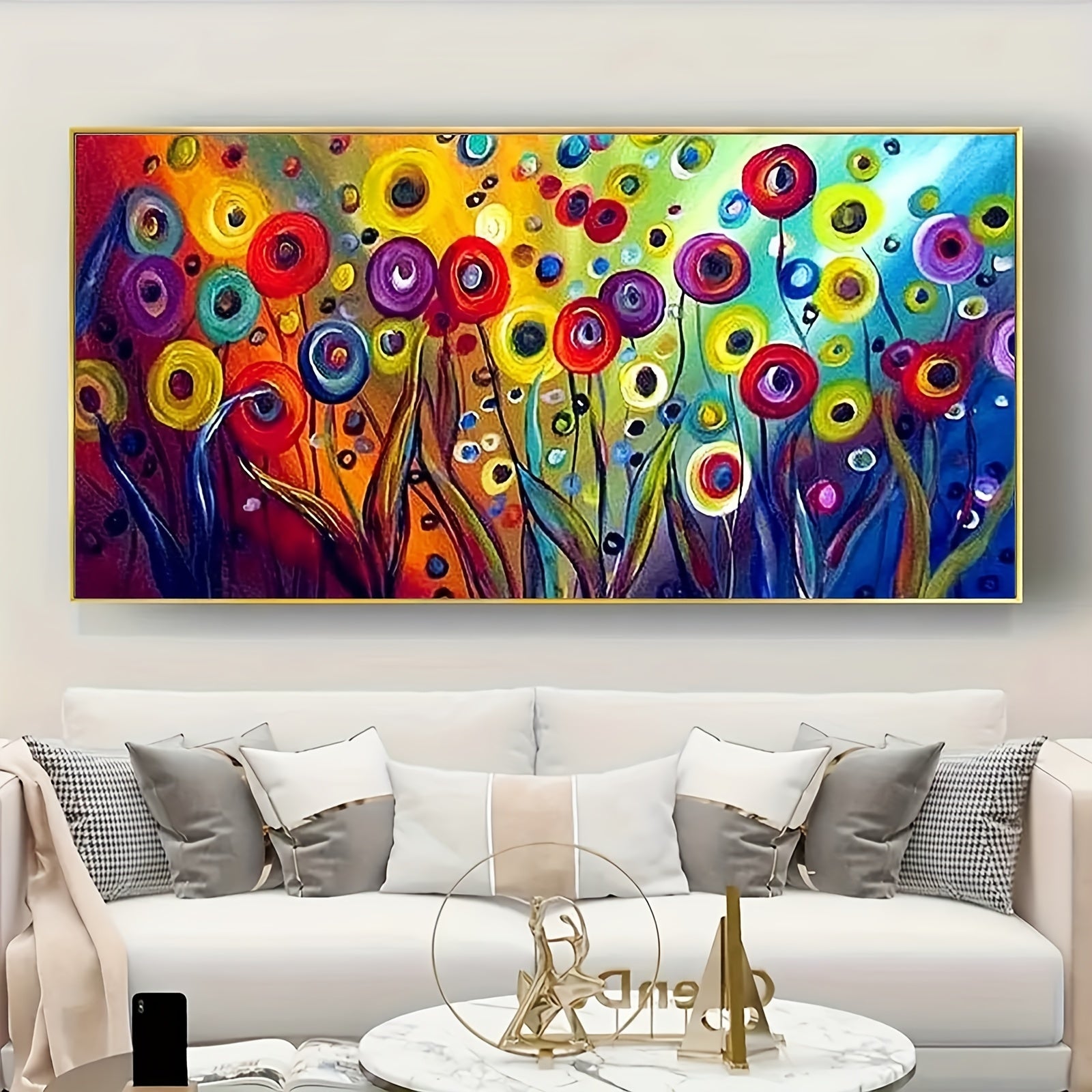 Large 5D Diamond Art Painting Kit - Flower and Tree Design