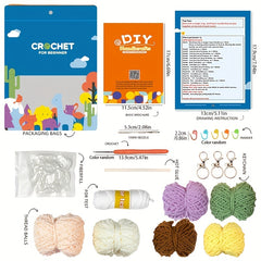 DIY Crochet Material Bag Hook Knitting Wool Doll Elf Christmas Fabric