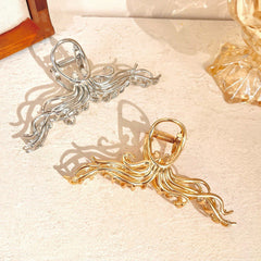 Octopus Vintage Metal Hair Claw Clip Strong Hold Grip Hair Jaw Clip