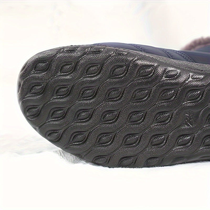 Thickened Tube Zipper Snow Boots for Women