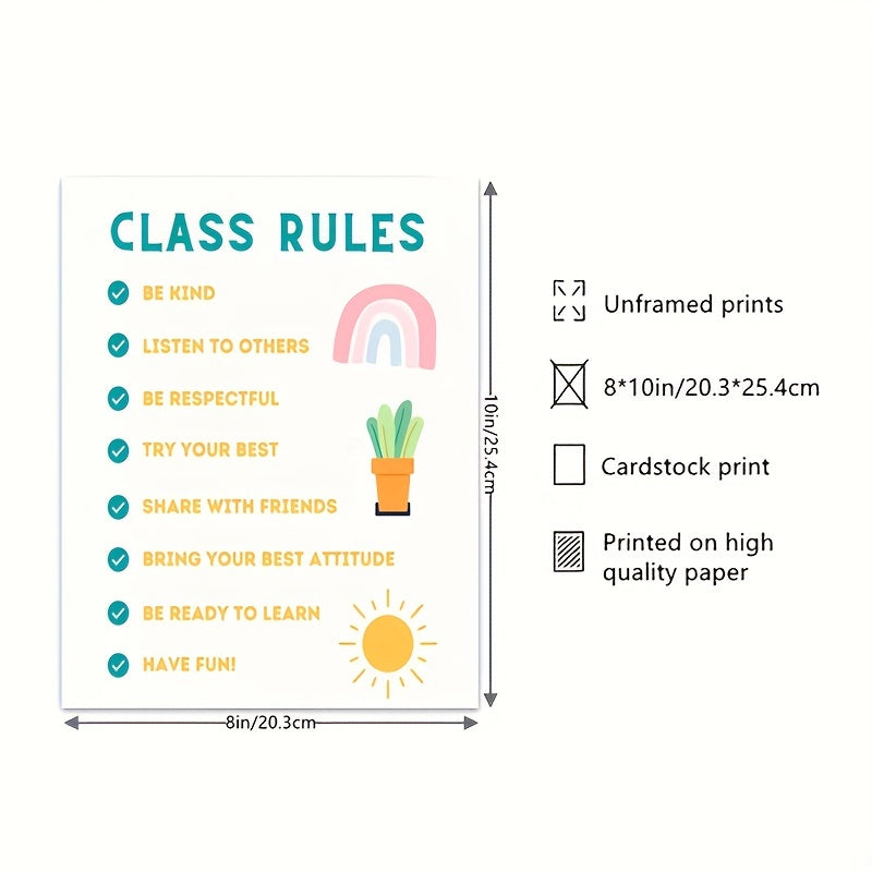 Class Rules Poster School Classroom Teacher Printables Decor