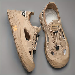 Men's Durable No Tie Sandals for Hiking Trekking