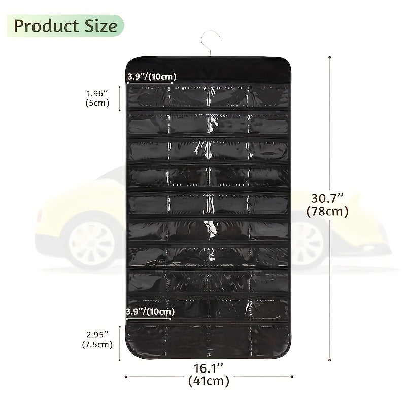 1:64 Scale Car Model Hanging Bag - Dust Proof Organizer & Display Rack