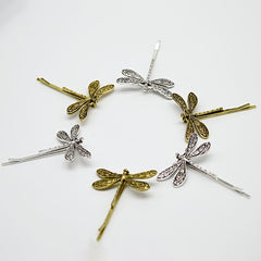 Metal Dragonfly Hair Clip Vintage Silvery Punk Hairclip Barrette