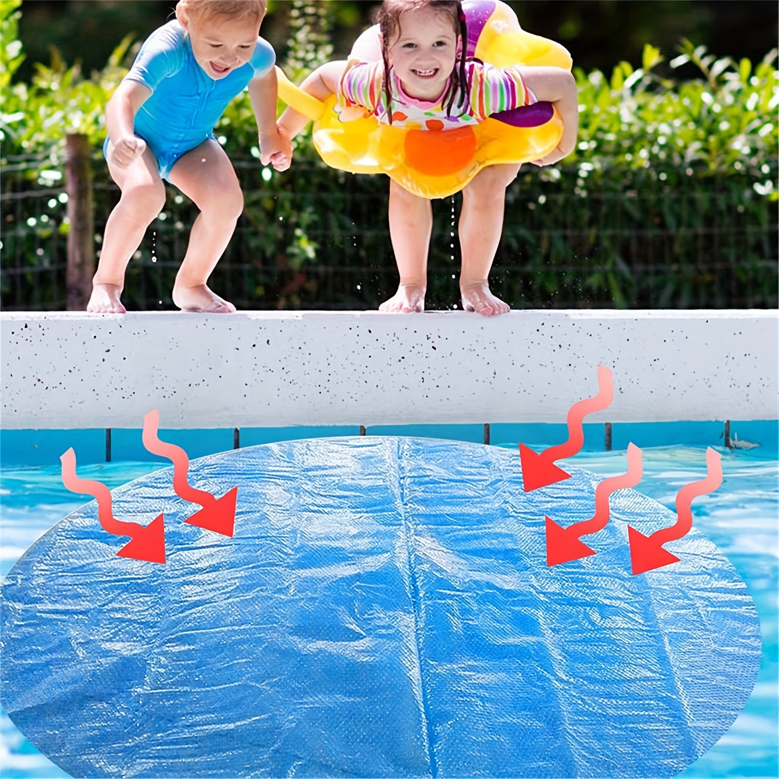 Solar Pool Cover 10ft Round - Heat Retaining Blanket - Waterproof