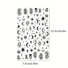 Evil Eye Nail Art Stickers Decals 3D Self Adhesive Witch Nail Decals