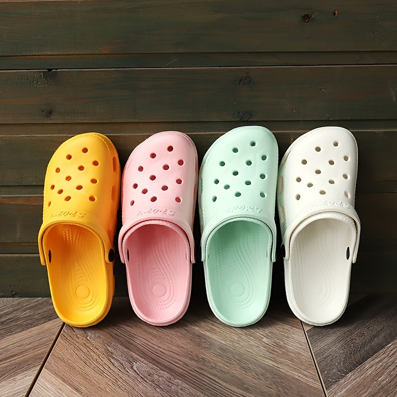 Women's Hollow Out Closed Toe Clogs