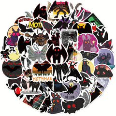 50pcs Cartoon Bat Series Stickers Laptop Water Cup Decorative Stickers