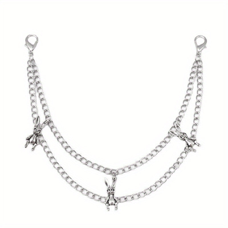 Butterfly Double Chain Street Shot Pants Bag Chain