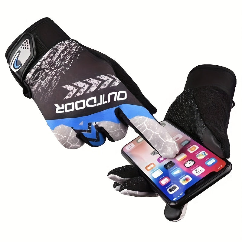 Lightweight Breathable Non slip Touch Screen Gloves for Cycling Driving