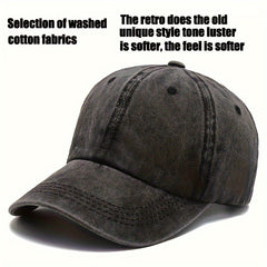 Letter Printed Cotton Baseball Cap Outdoor Sun Hat For Men And Women