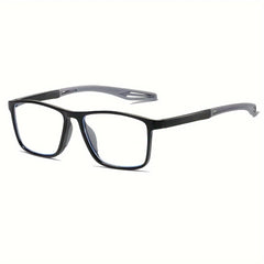 Stylish Silicone Anti Slip Reading Glasses with PU Leather Covers