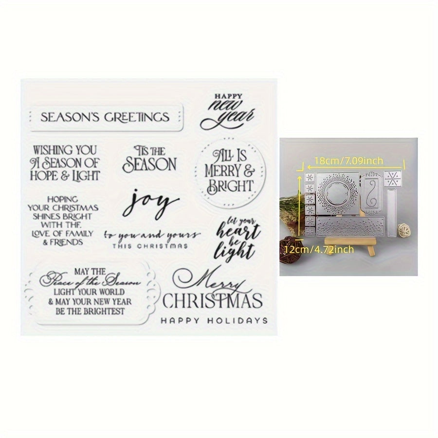 Christmas Stamps & Dies Set for Card Making