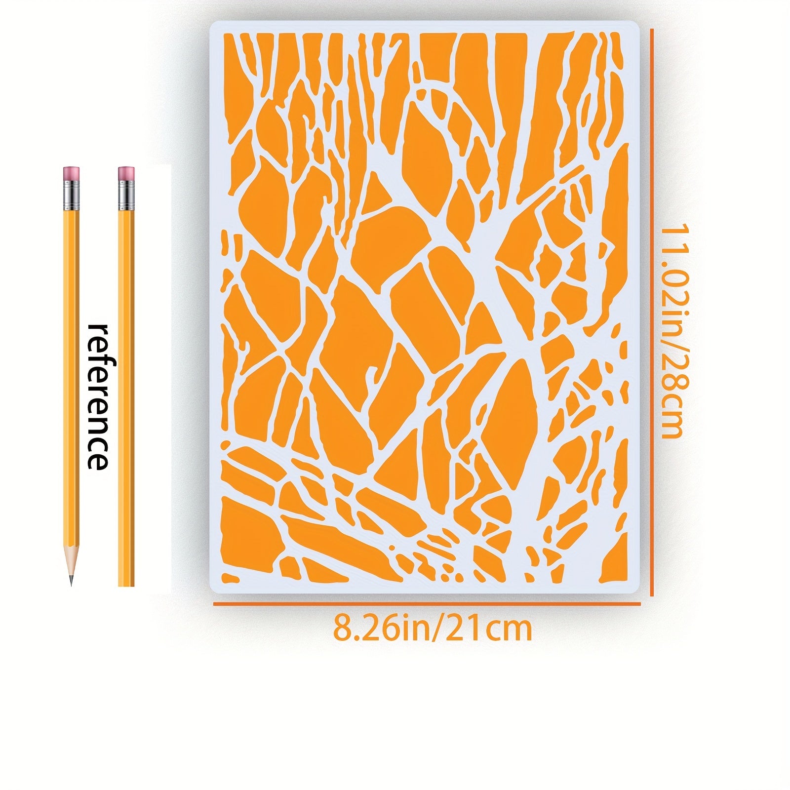 6pcs Stone Pattern Painting Stencils for Home Decor Graffiti Wall Art