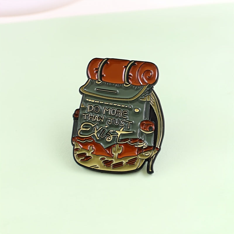 Hiking Backpack Brooch - Adventure Enthusiast Pin