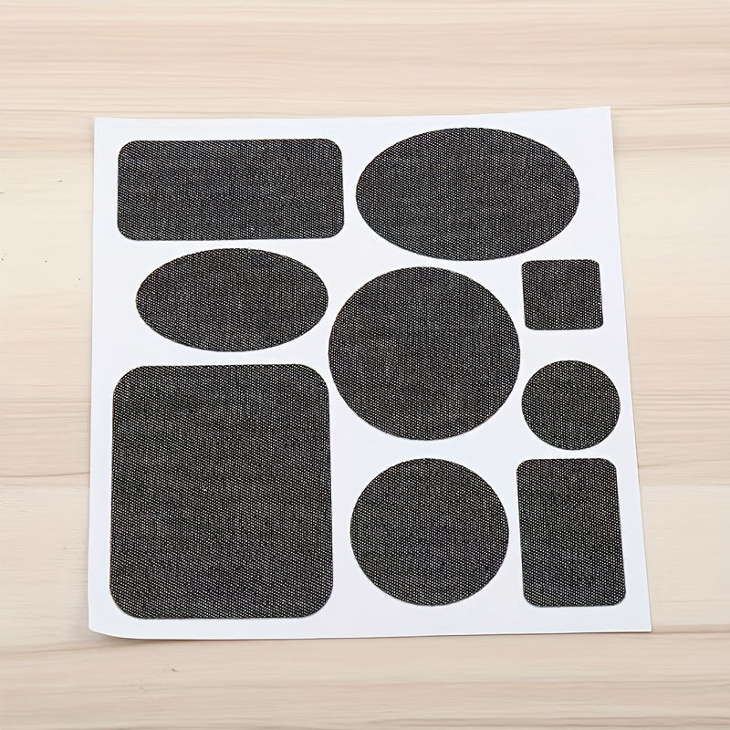 Denim Patch Multiple Sizes for Repairing Holes and Decorating Clo