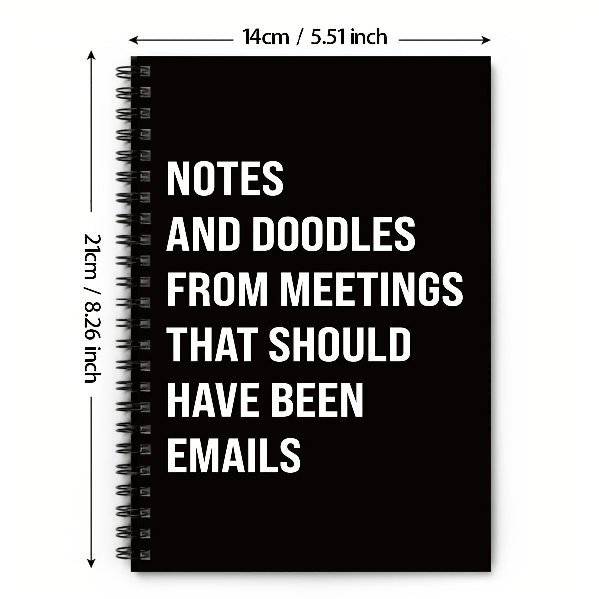 Funny Spiral Journal Notebook for Coworkers - Employee Appreciation Gift