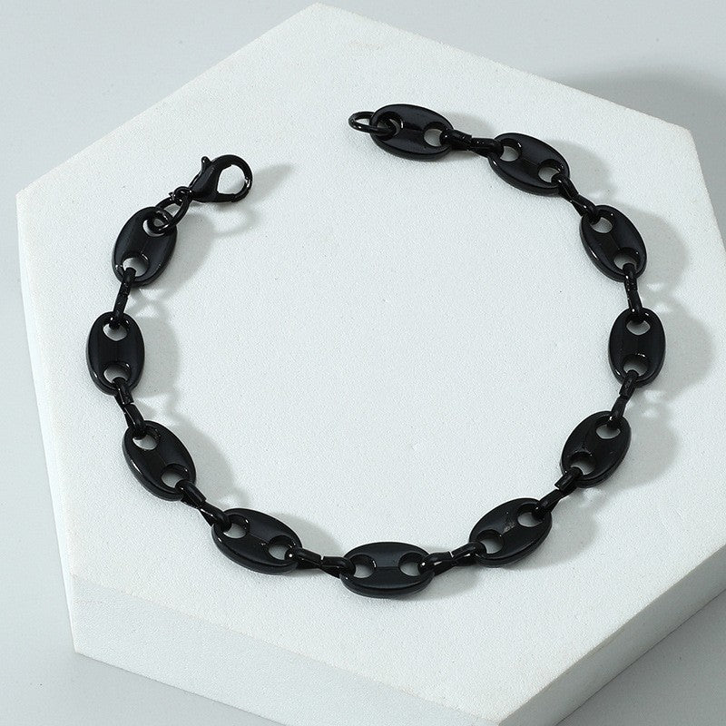 Coffee Bean Necklace Hip Hop Necklace