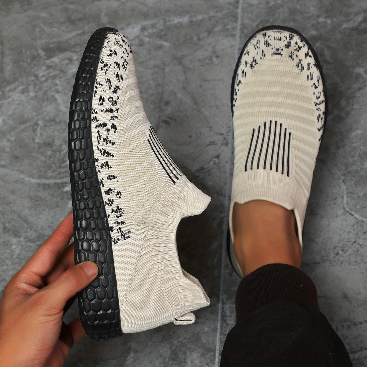 Men's Lightweight Slip on Athletic Walking Shoes