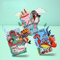 Baby Toddler Toys Tail Cloth Book Tear resistant Baby Cloth Book