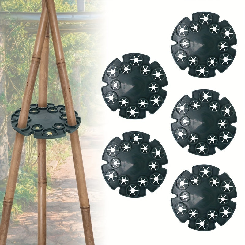 Bamboo Disc Flower Pillar Climbing Frame Fruit Support Plant