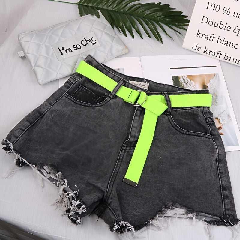 Canvas Double Ring Belt for Women Girls