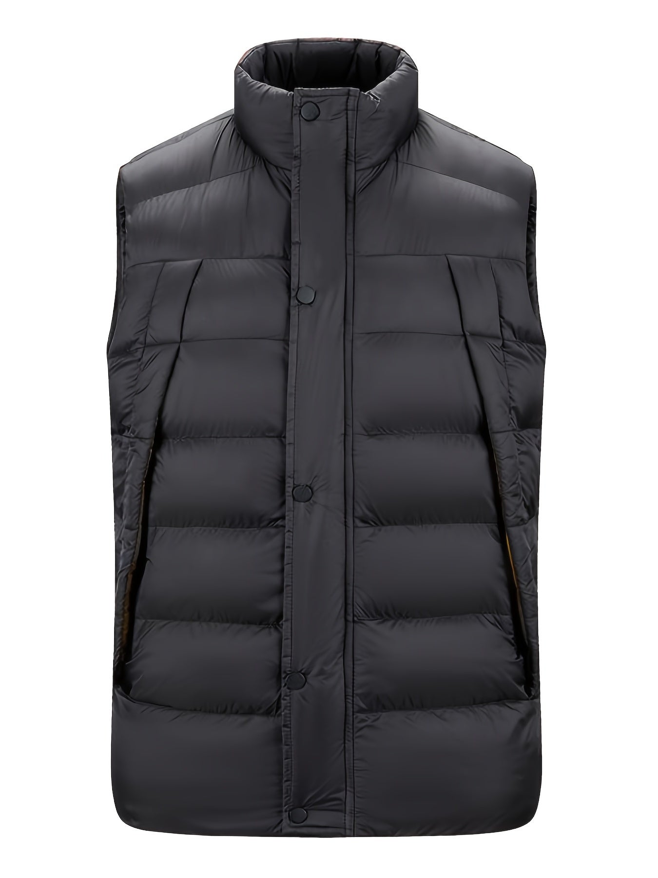 Men's Casual Winter Vest with Big Pockets