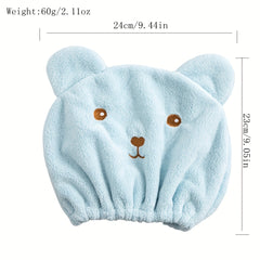 Cartoon Hair Drying Cap Absorbent Quick-drying Towel