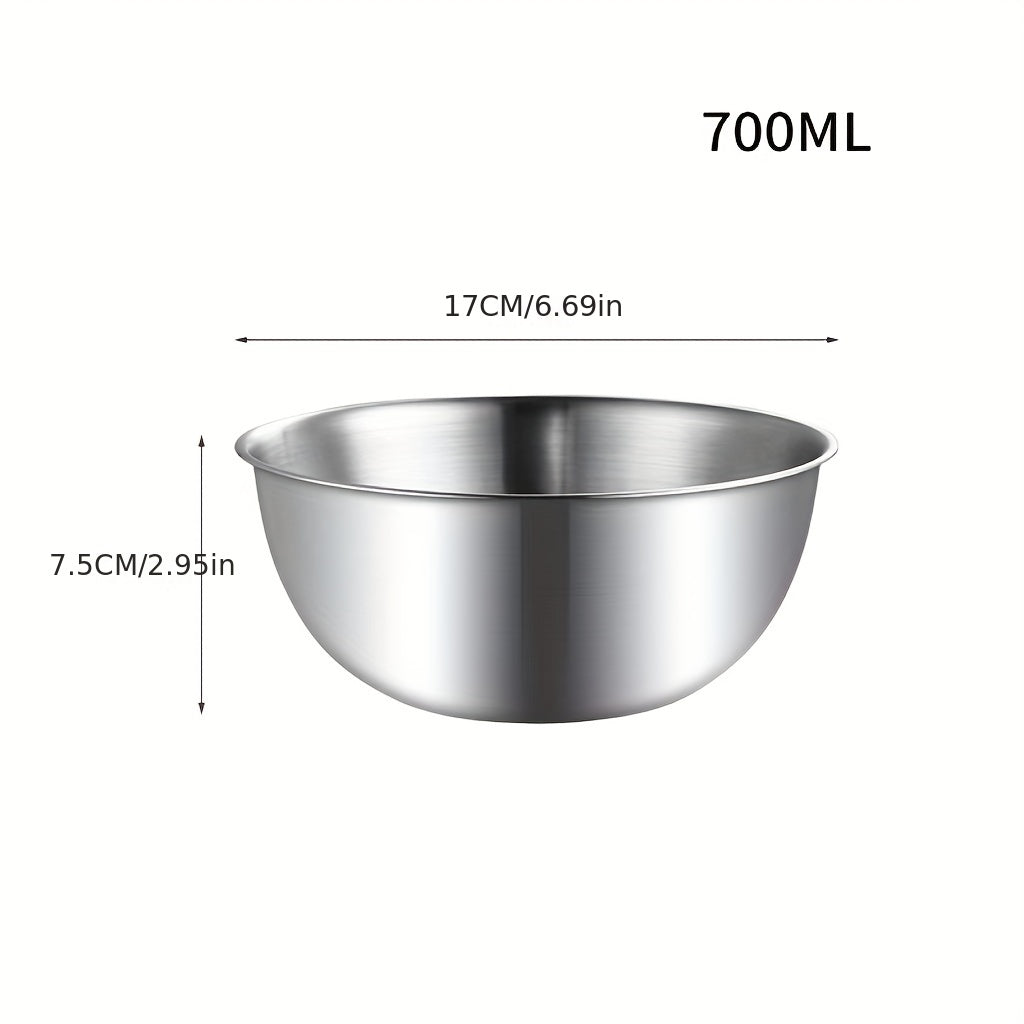 3pcs Stainless Steel Mixing Bowls Salad Mixing Bowl Set Kitchen Gadgets