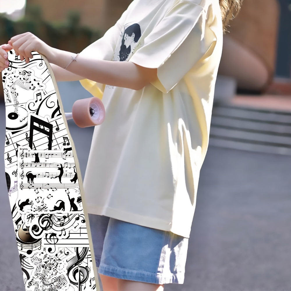 50pcs Musical Note Graffiti Stickers for Laptop Helmets Water Cup Decoration