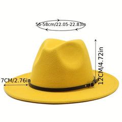 Retro Breathable Fedora Cap for Men and Women