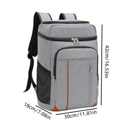 22L Double Layer Thermal Backpack for Camping Beach Picnics Waterproof Insulated