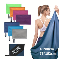 2pcs Fast Drying Microfiber Towel for Camping, Gym & Travel