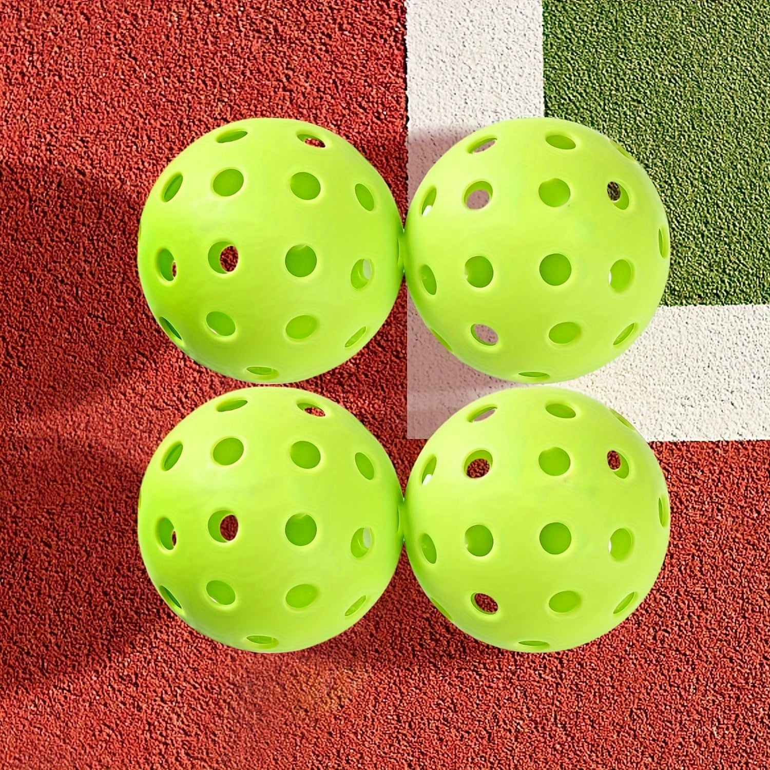 6pcs Lightweight Pickleball Balls for Family Indoor Outdoor Training