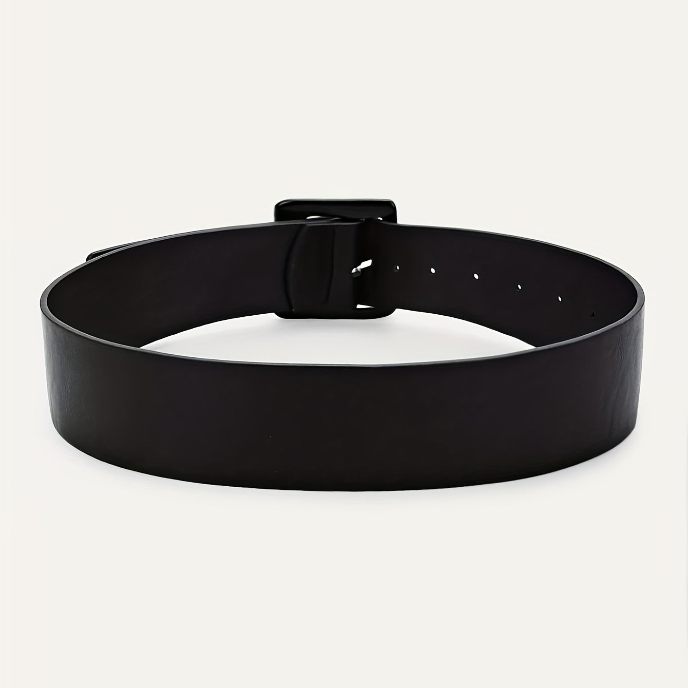 Chic Wide Belt Square Buckle PU Girdle for Women